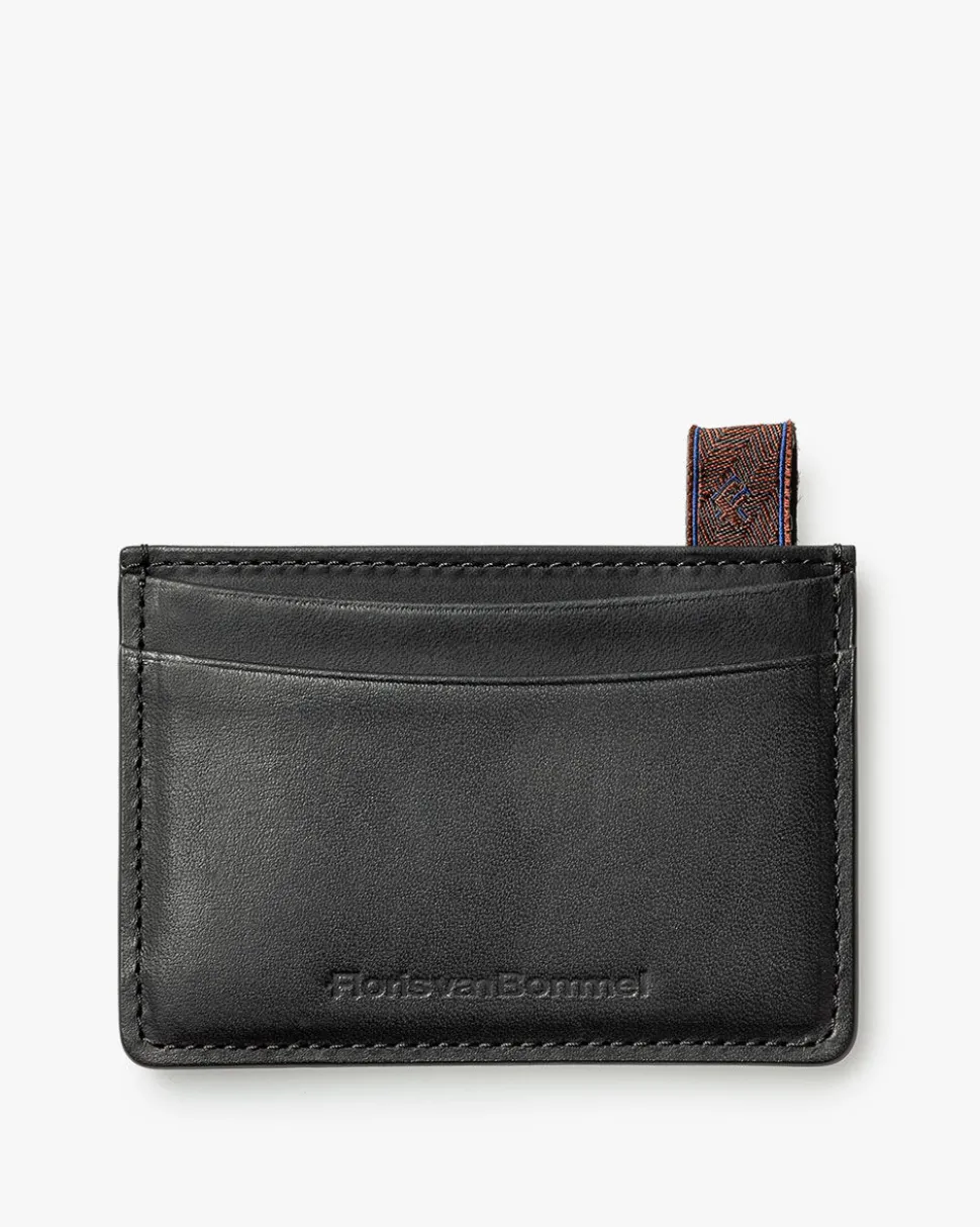 Kleinlederwaren>Floris van Bommel Bankkarten-Etui Leder Schwarz