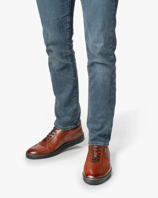 Casual im Büro | Sneaker>Floris van Bommel Bora 01.06 Dunkelcognac