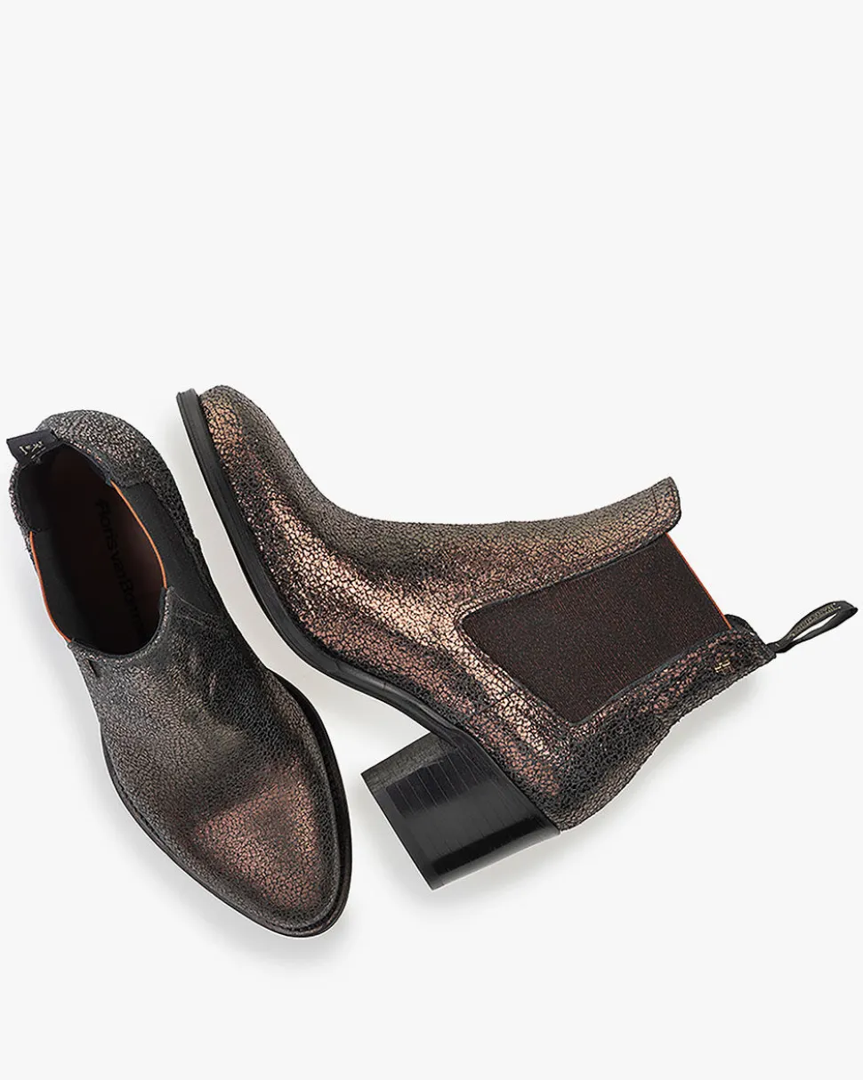 Hochwinter | Chelsea Boots>Floris van Bommel Chudi 01.07 Braun