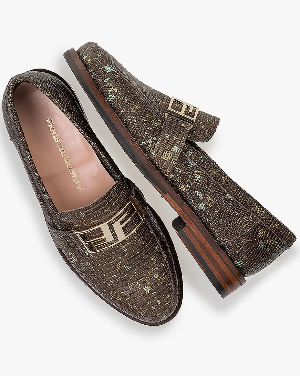 Weekend | Loafers>Floris van Bommel Cloei 02.03 Grün kombi