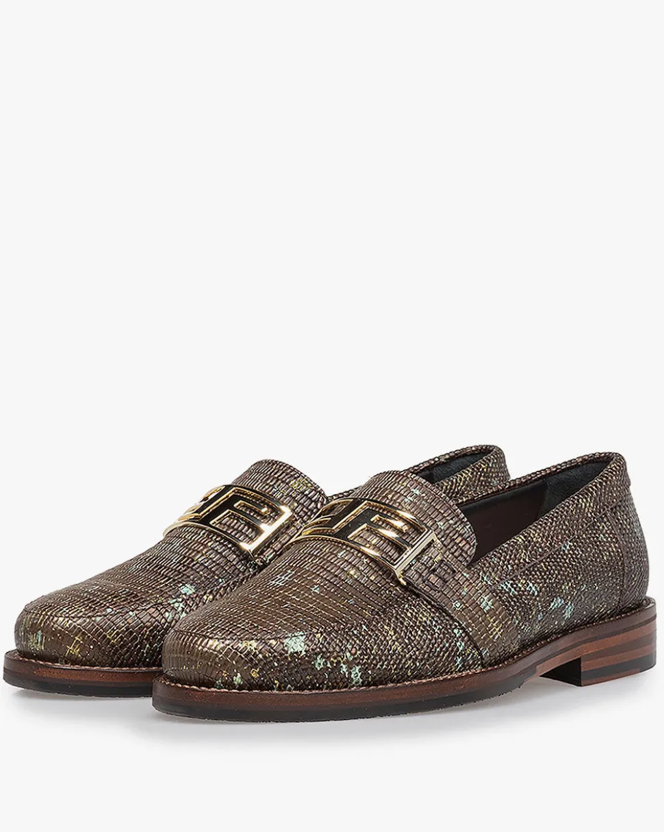 Weekend | Loafers>Floris van Bommel Cloei 02.03 Grün kombi