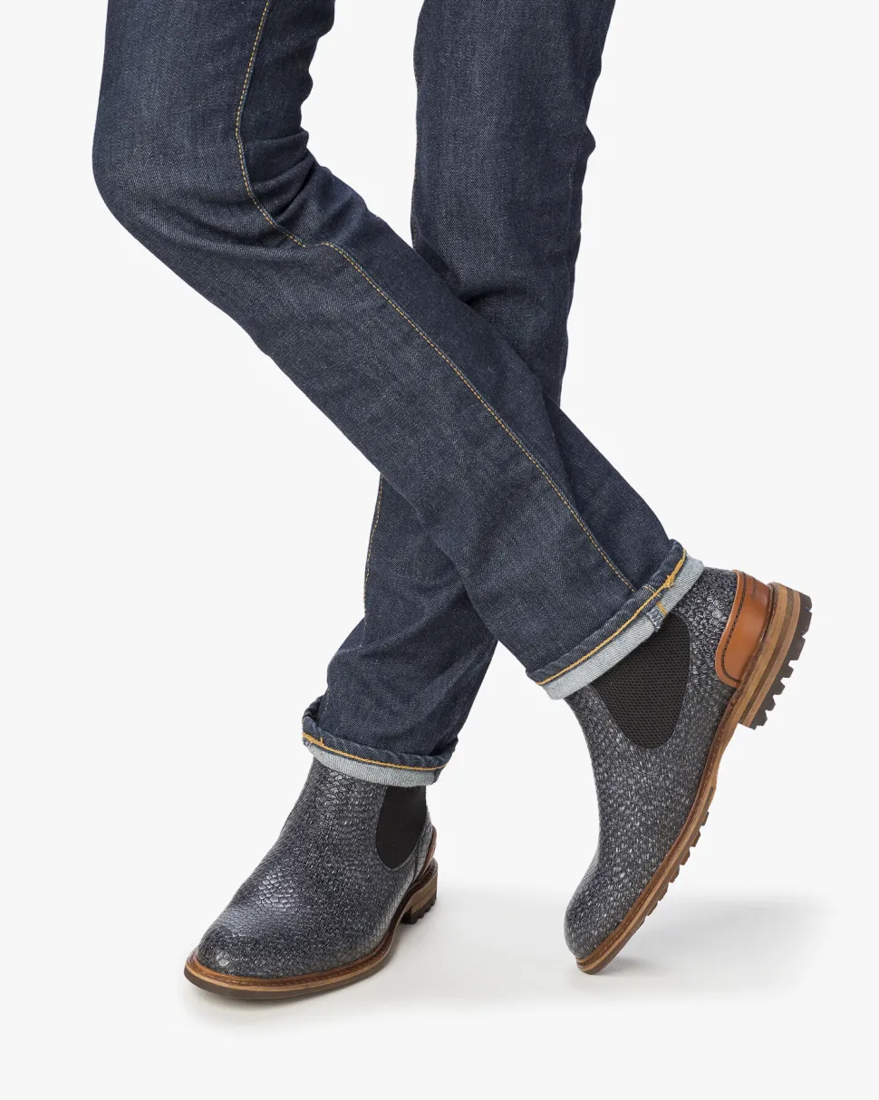 Extravagant | Chelsea Boots>Floris van Bommel Crepi 12.02 Dunkelgrau