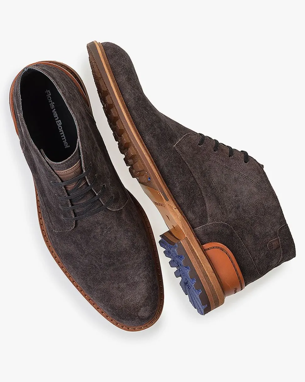 Casual im Büro | Stiefeletten>Floris van Bommel Crepi 11.08 Taupe