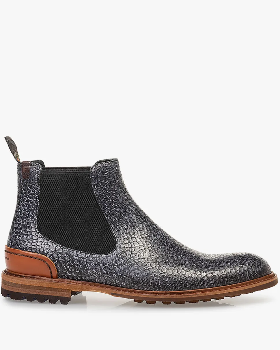 Extravagant | Chelsea Boots>Floris van Bommel Crepi 12.02 Dunkelgrau