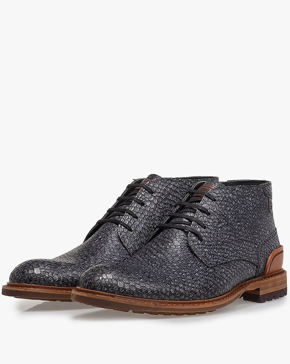 Extravagant | Stiefeletten>Floris van Bommel Crepi 11.03 Dunkelgrau