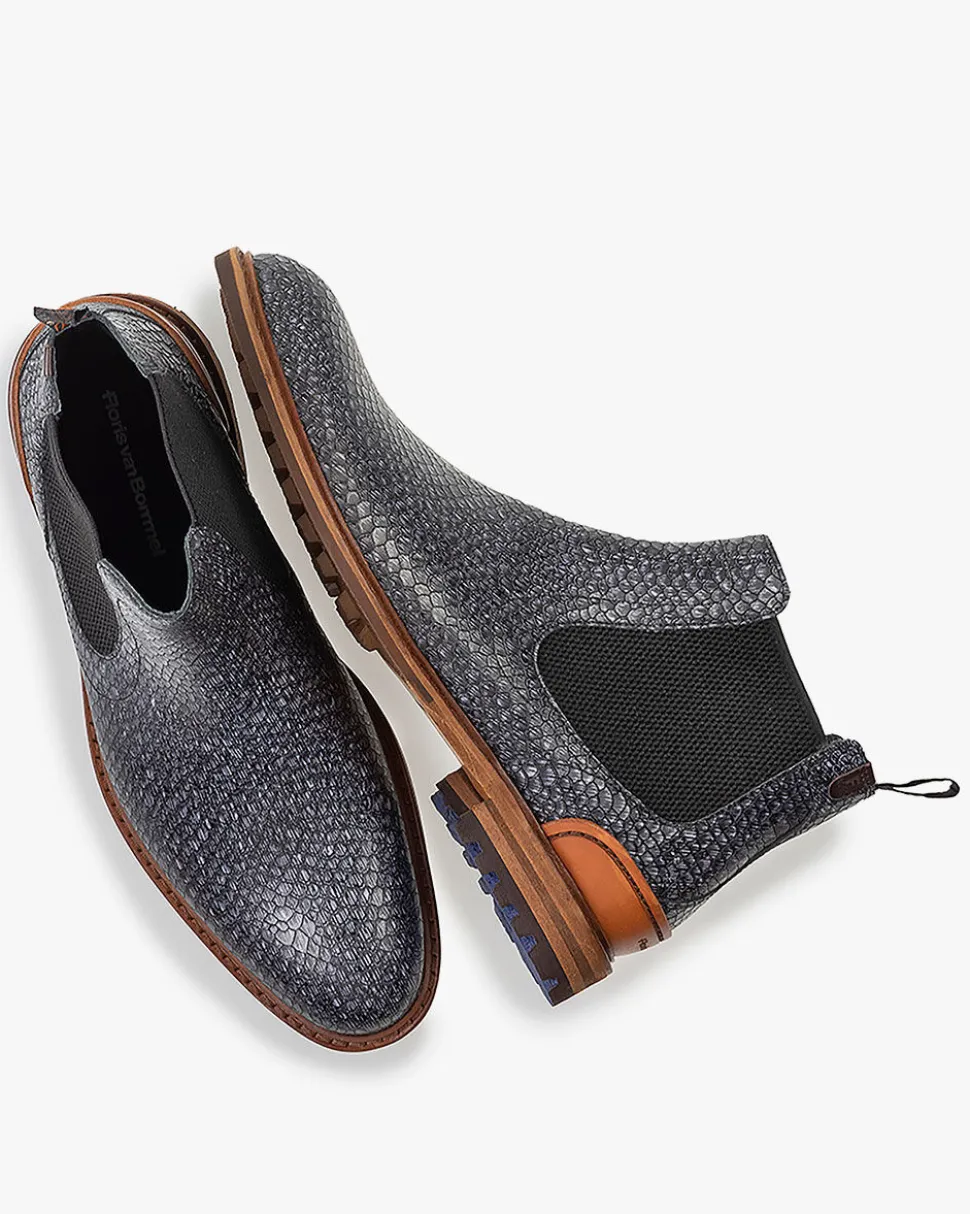 Extravagant | Chelsea Boots>Floris van Bommel Crepi 12.02 Dunkelgrau