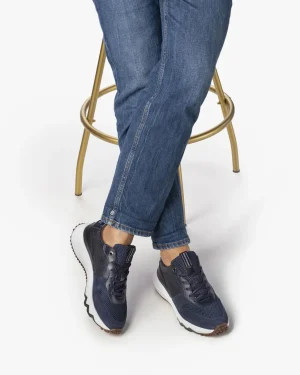 Sneaker>Floris van Bommel Curvi 03.02 Dunkelblau