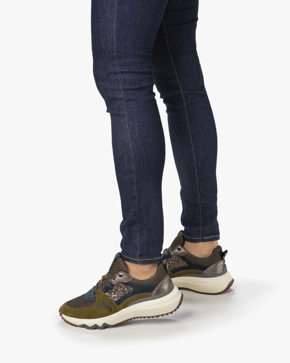 Hochwinter | Sneaker>Floris van Bommel Curvi 01.02 Dunkelgrün