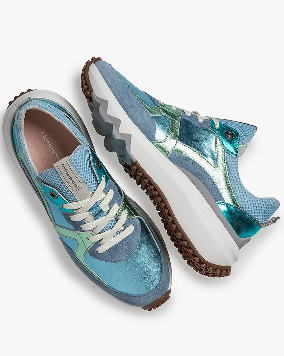 Sneaker>Floris van Bommel Curvi 01.12 Hellblau