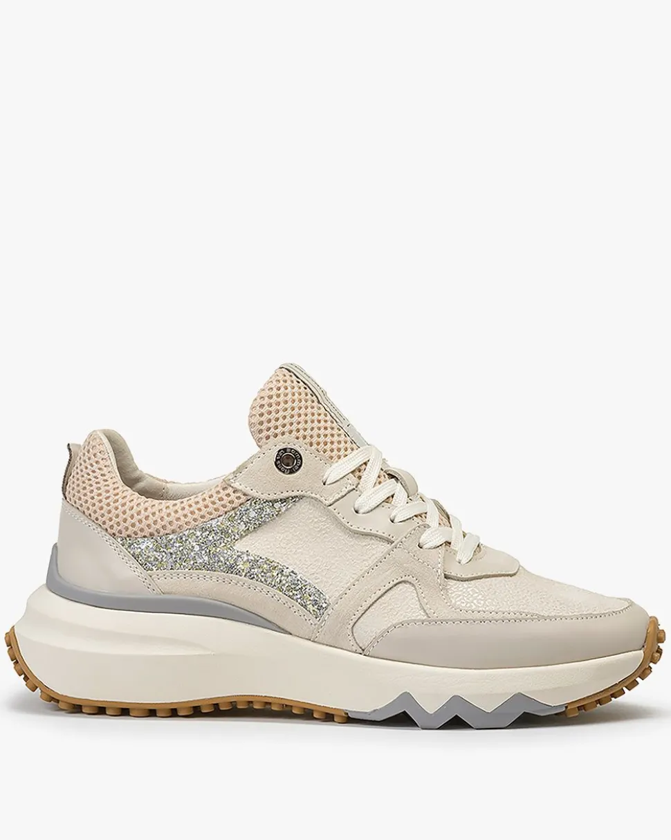 Sneaker>Floris van Bommel Curvi 01.23 Weiße Kombi