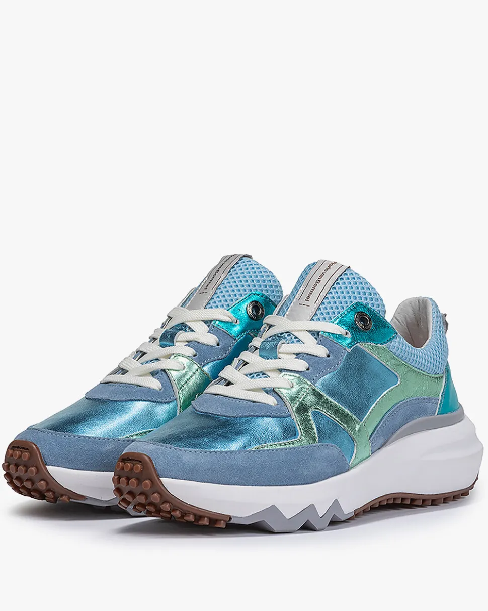 Sneaker>Floris van Bommel Curvi 01.12 Hellblau