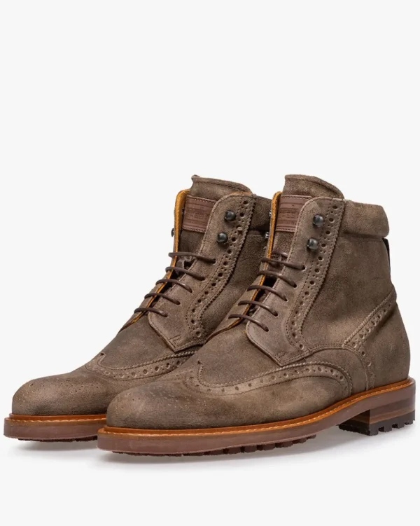 Stiefeletten>Floris van Bommel De Brikker 02.01 Dunkelgrün / Moosgrün