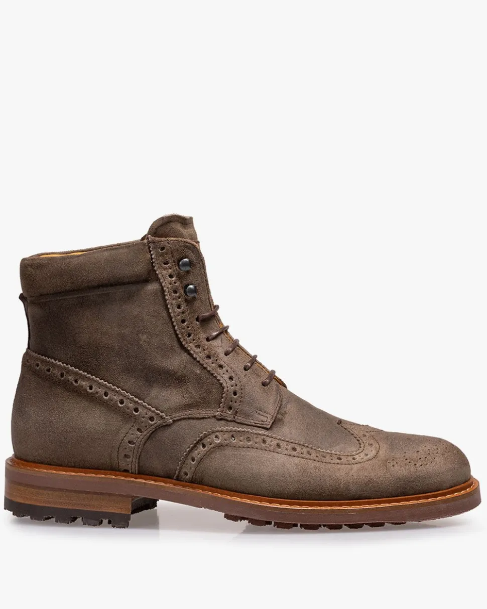 Stiefeletten>Floris van Bommel De Brikker 02.01 Dunkelgrün / Moosgrün