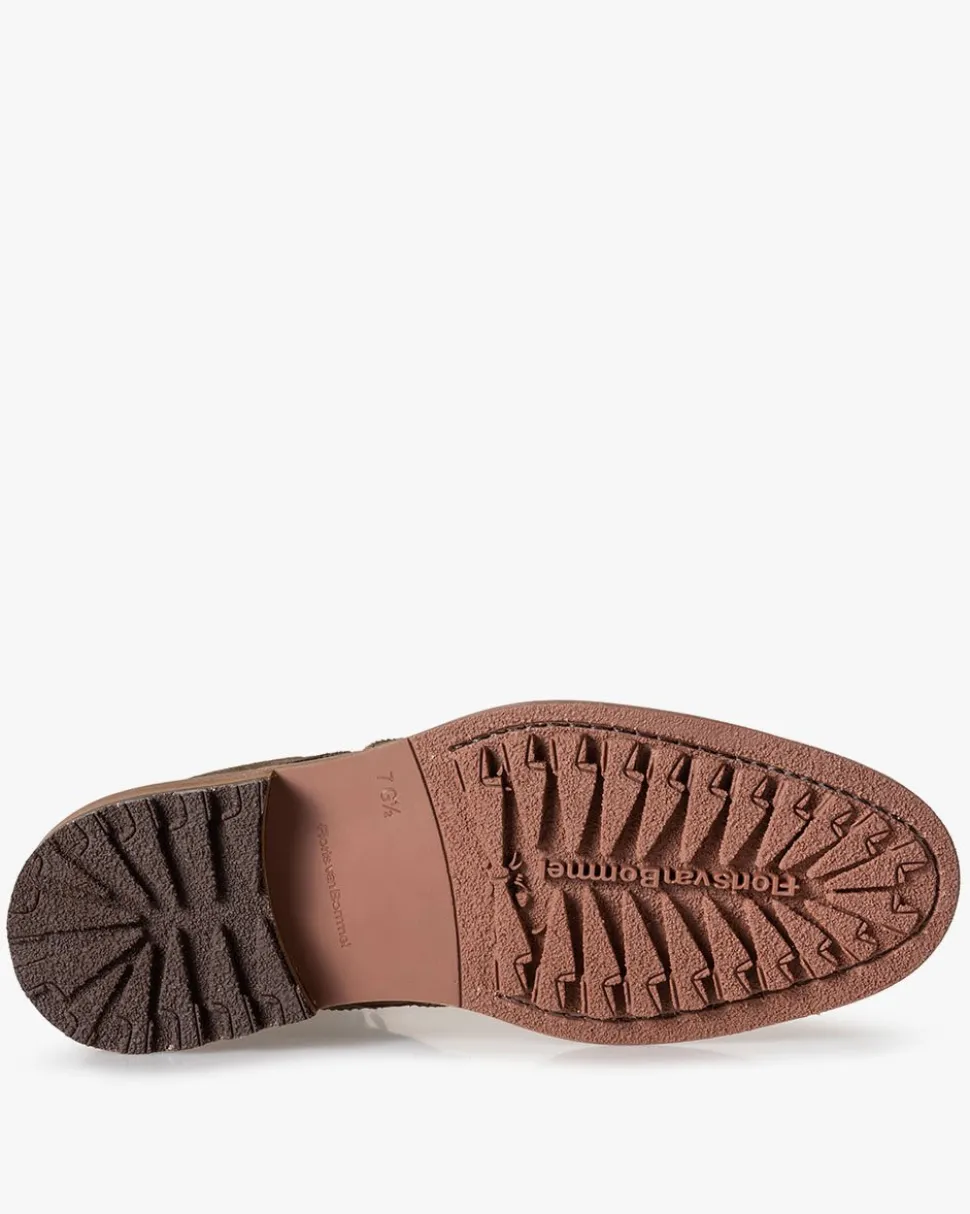 Stiefeletten>Floris van Bommel De Brikker 02.01 Dunkelgrün / Moosgrün