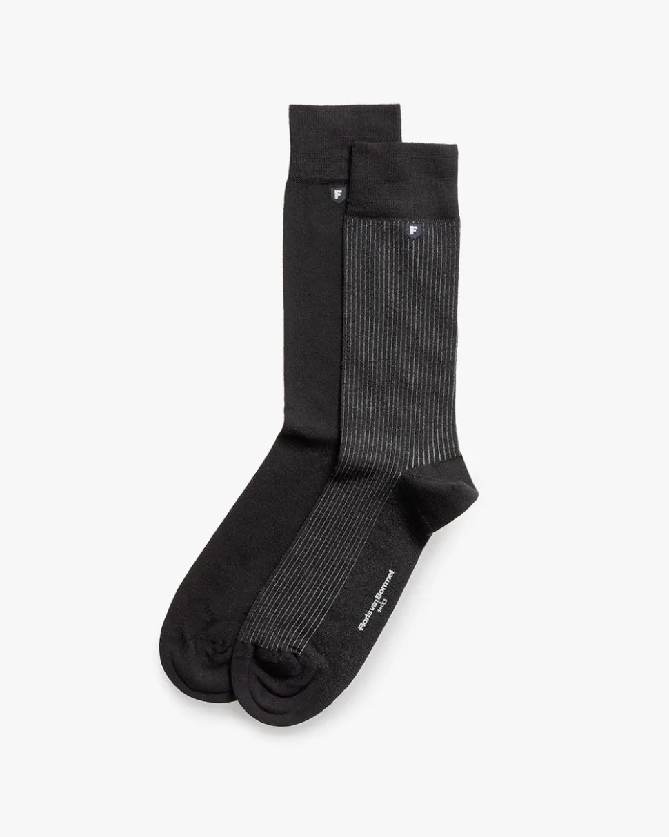 Socken>Floris van Bommel De Kouser 01.01 Schwarz