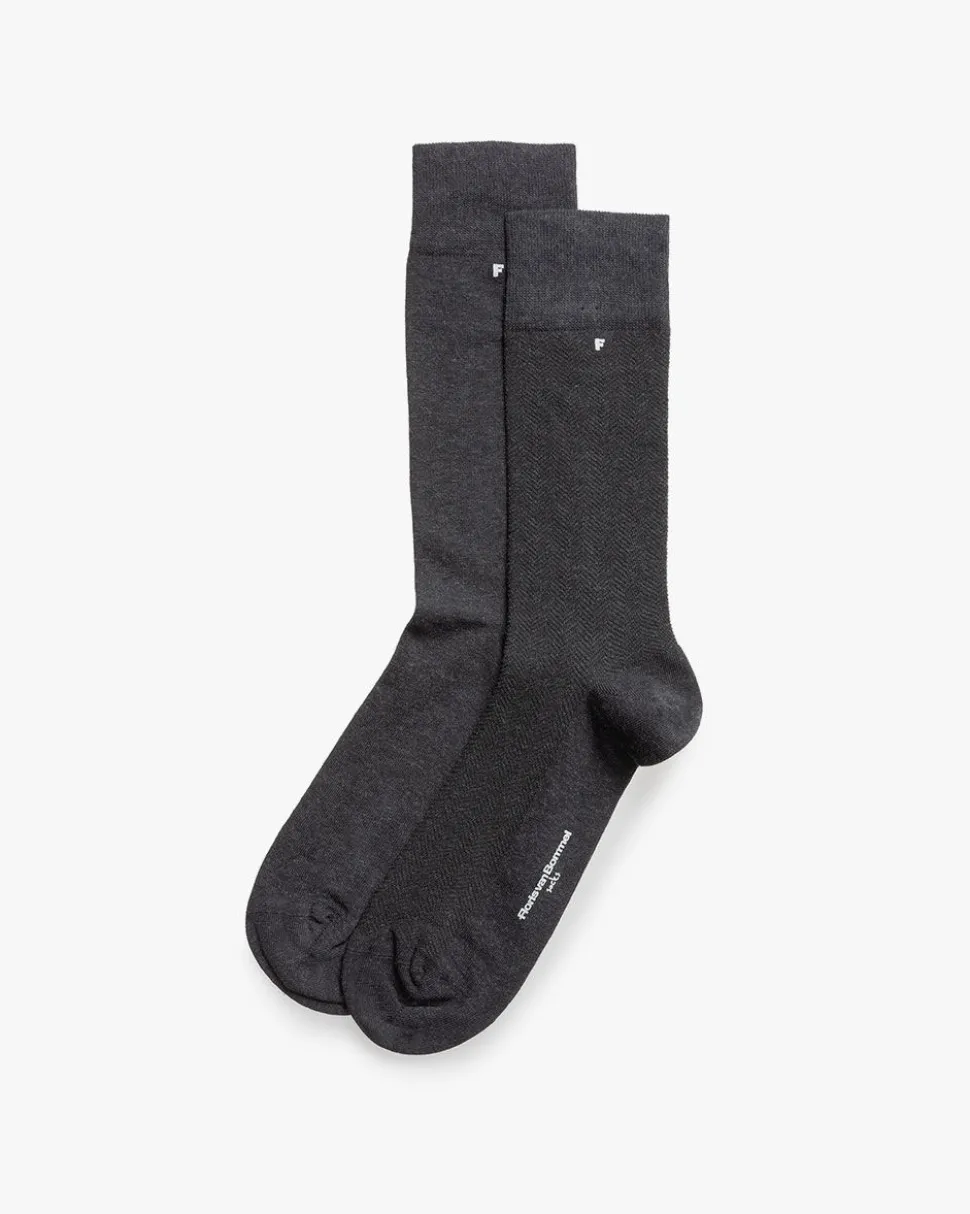 Socken>Floris van Bommel De Kouser 01.02 Grau
