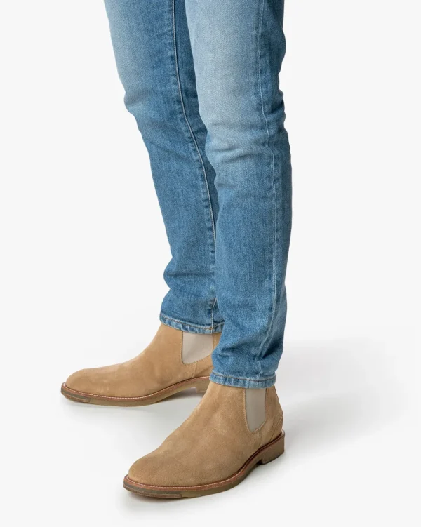 Casual im Büro | Chelsea Boots>Floris van Bommel De Lexer 06.04 Hellbraun