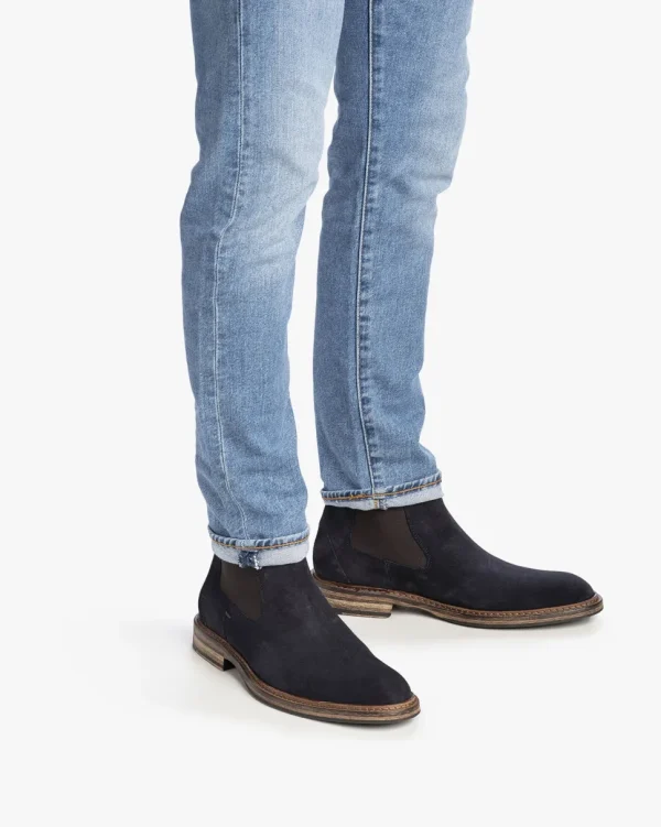 Hochwinter | Chelsea Boots>Floris van Bommel De Moker 02.01 Dunkelblau
