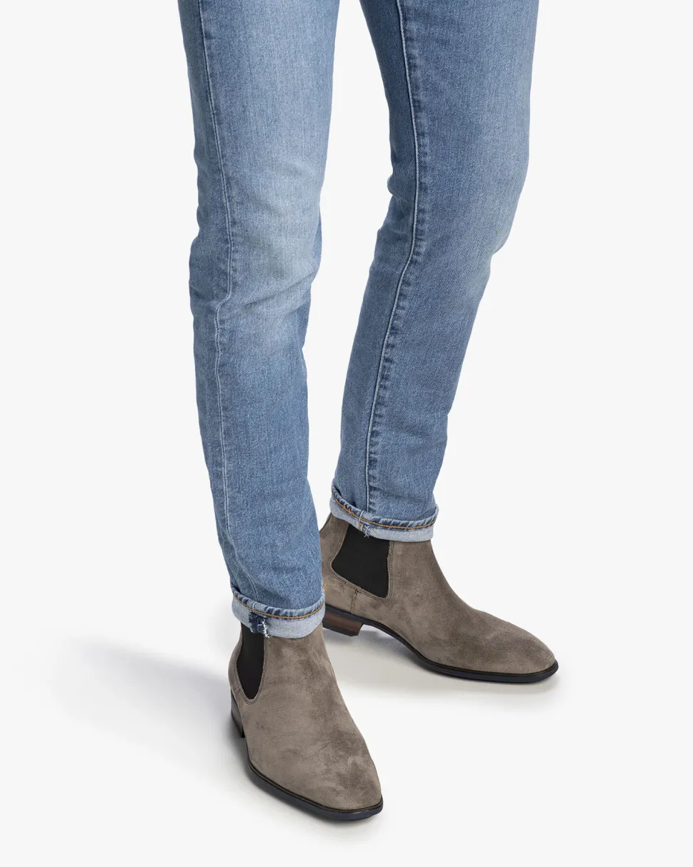 Casual im Büro | Chelsea Boots>Floris van Bommel De Slimmer 01.10 Taupe