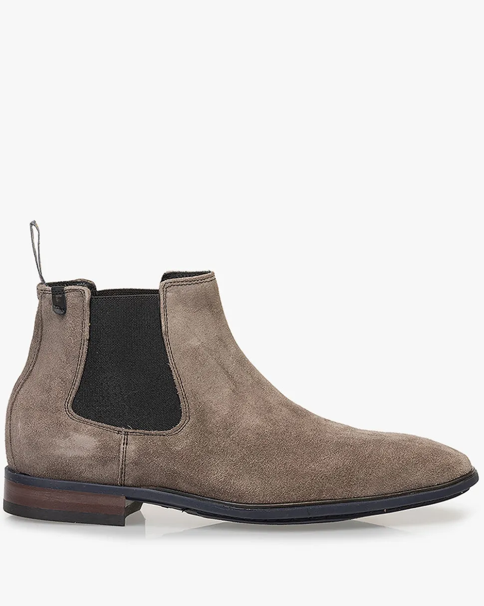 Casual im Büro | Chelsea Boots>Floris van Bommel De Slimmer 01.10 Taupe