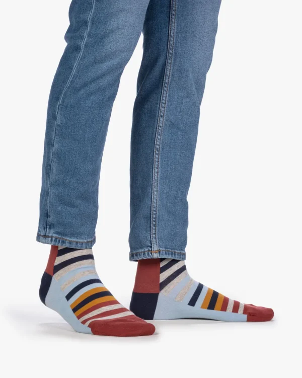 Socken>Floris van Bommel De Sokker 08.01 Multi-colour / Hellblau