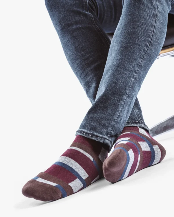 Socken>Floris van Bommel De Sokker 09.01 Multi-colour / Grau