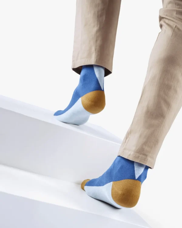 Socken>Floris van Bommel De Sokker 01.01 Blau
