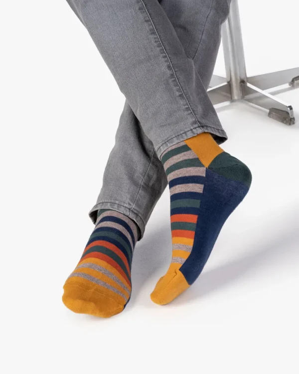 Socken>Floris van Bommel De Sokker 08.02 Multi-colour / Dunkelblau