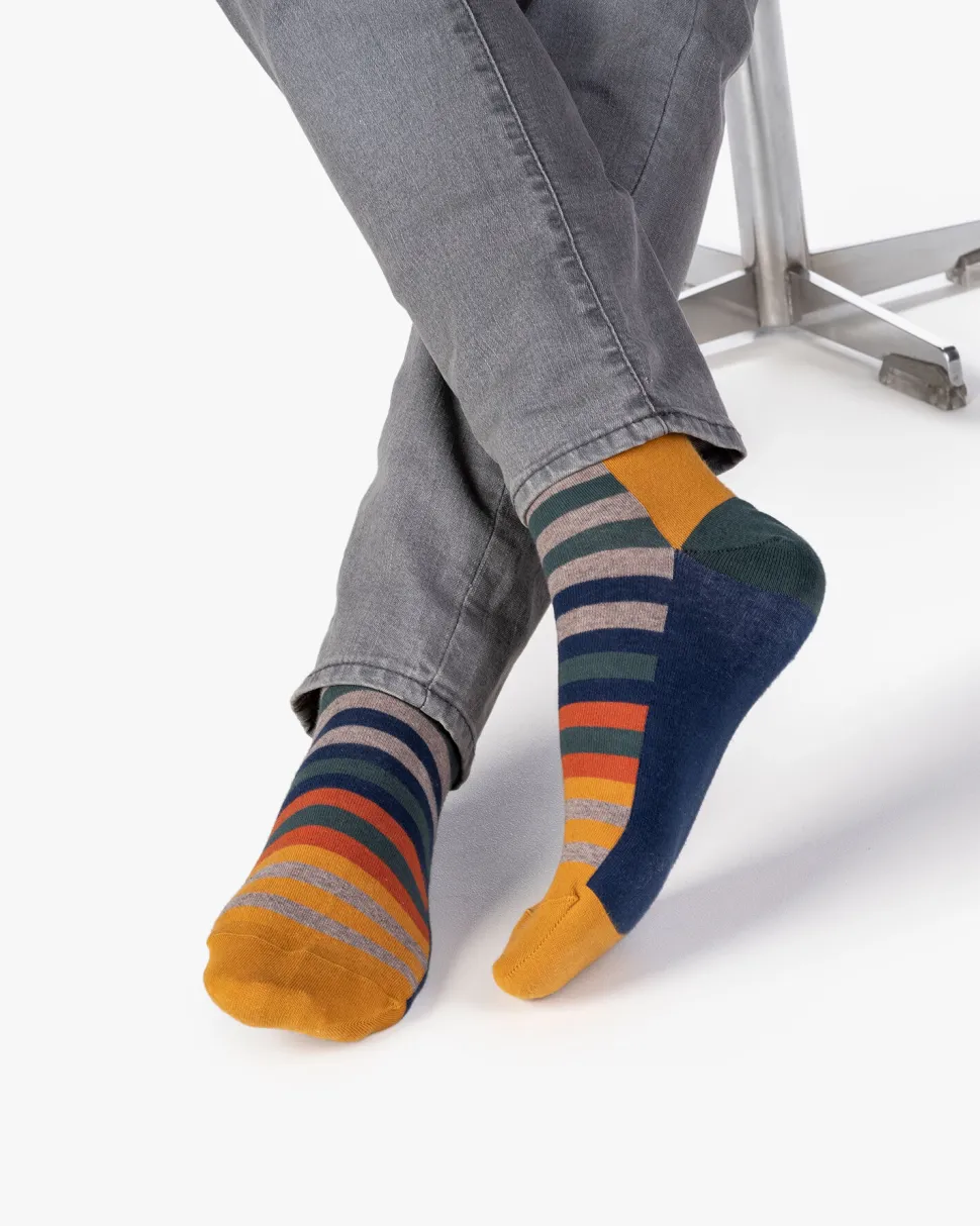 Socken>Floris van Bommel De Sokker 08.02 Multi-colour / Dunkelblau