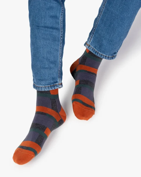 Socken>Floris van Bommel De Sokker 09.02 Multi-colour / Dunkelgrau