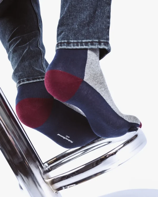 Socken>Floris van Bommel De Sokker 02.01 Grau