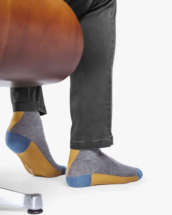 Socken>Floris van Bommel De Sokker 01.02 Dunkelgrau