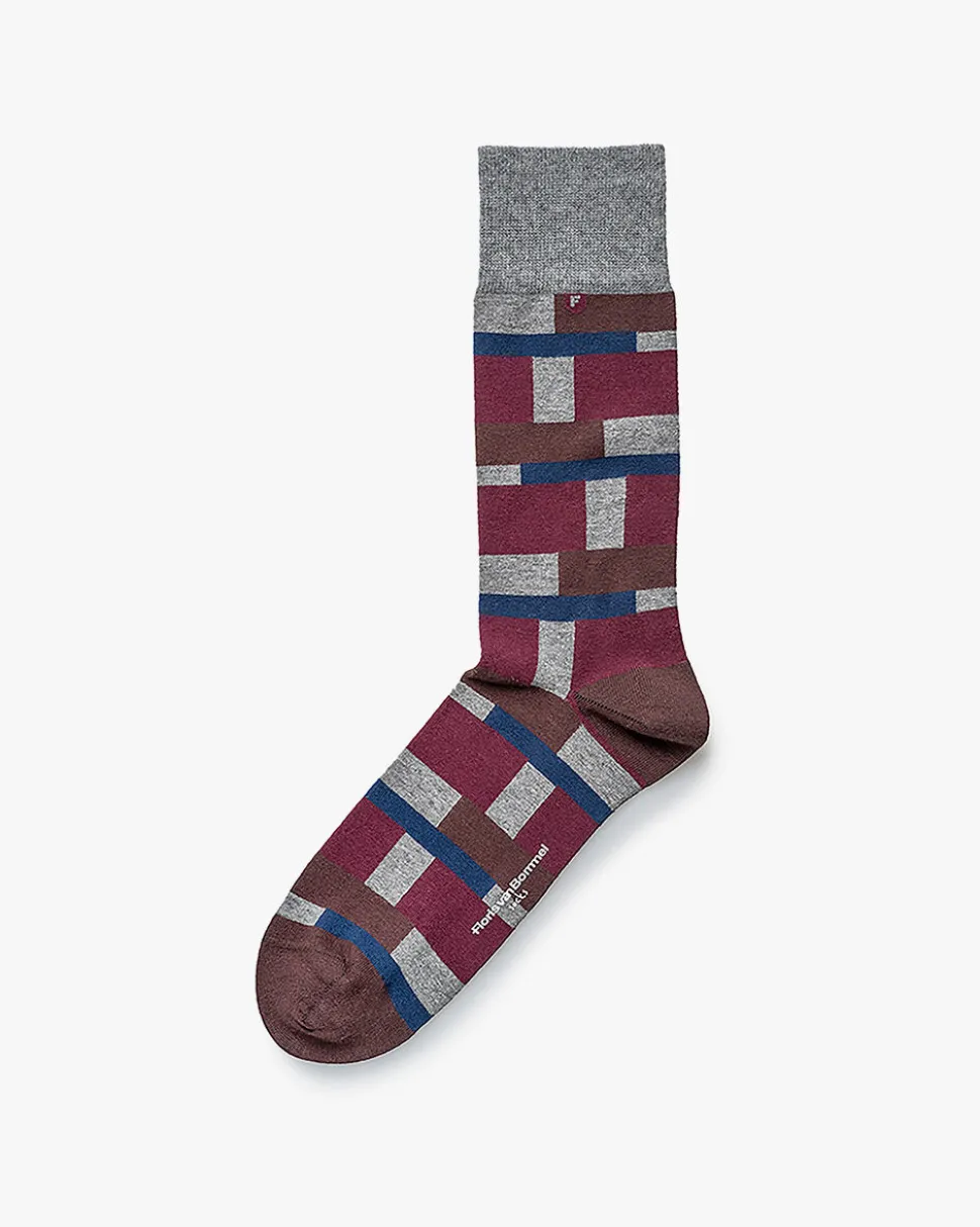 Socken>Floris van Bommel De Sokker 09.01 Multi-colour / Grau