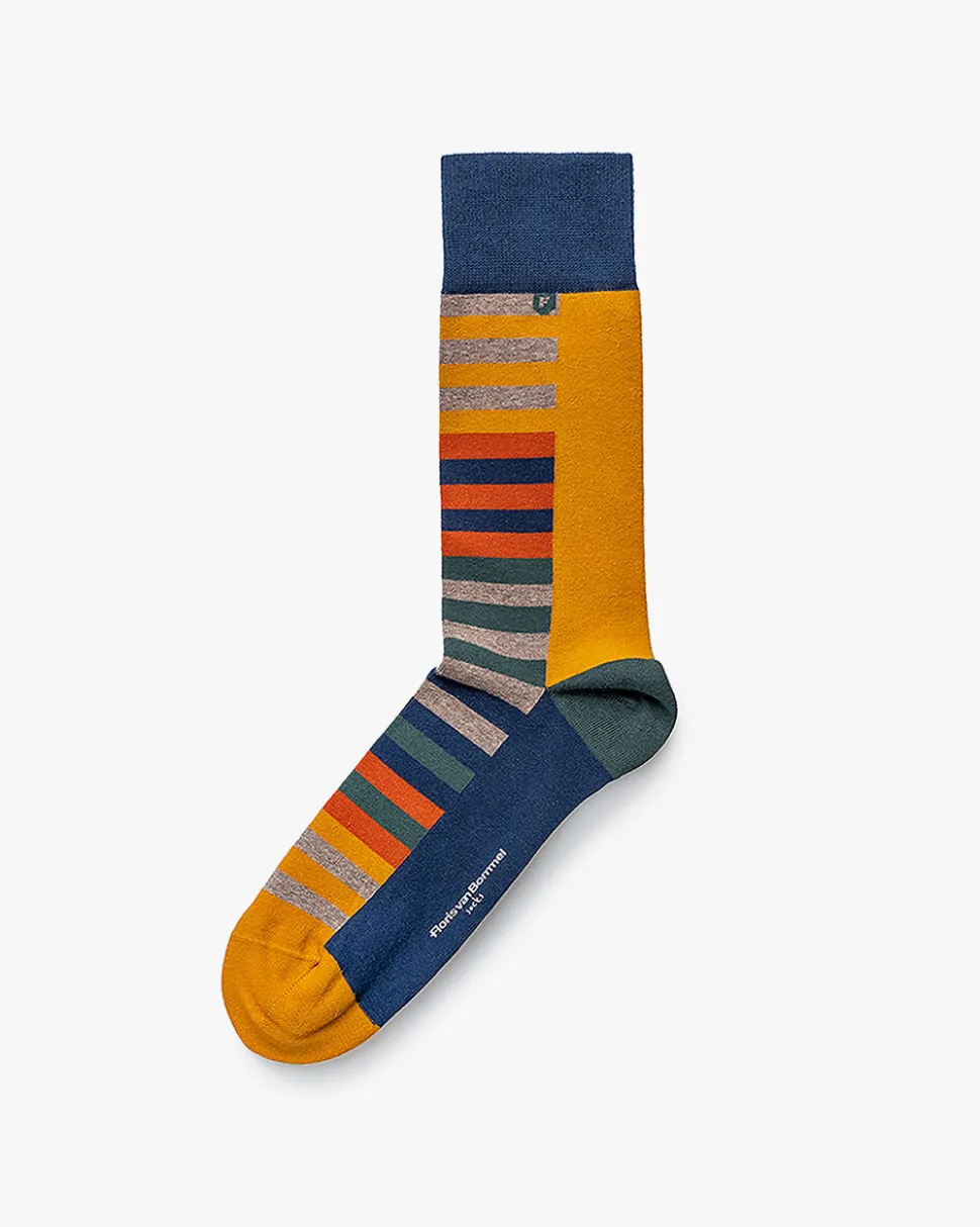 Socken>Floris van Bommel De Sokker 08.02 Multi-colour / Dunkelblau