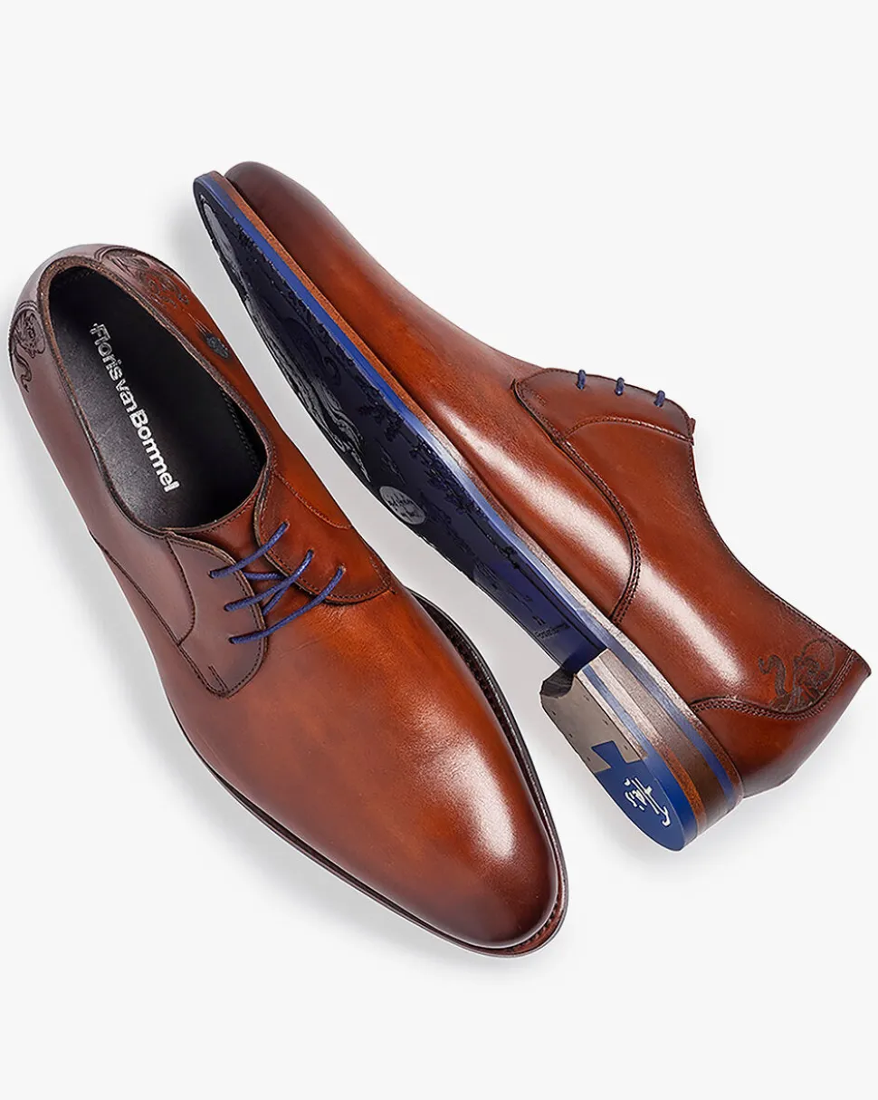 Hochzeit | Business Schuhe>Floris van Bommel De Stapper 44.00 Dunkelcognac