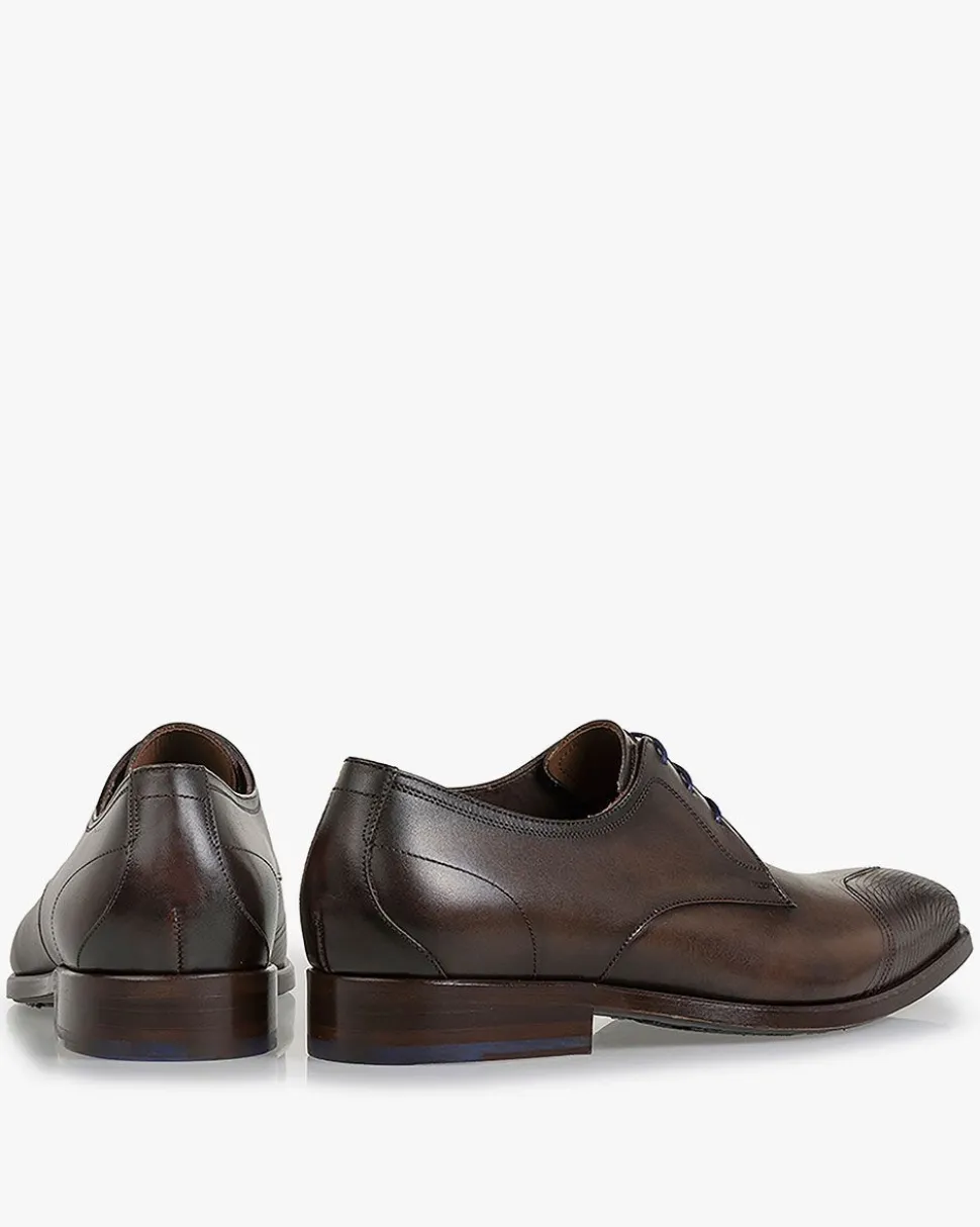 Schick im Büro | Business Schuhe>Floris van Bommel De Stijler 32.03 Dunkelbraun