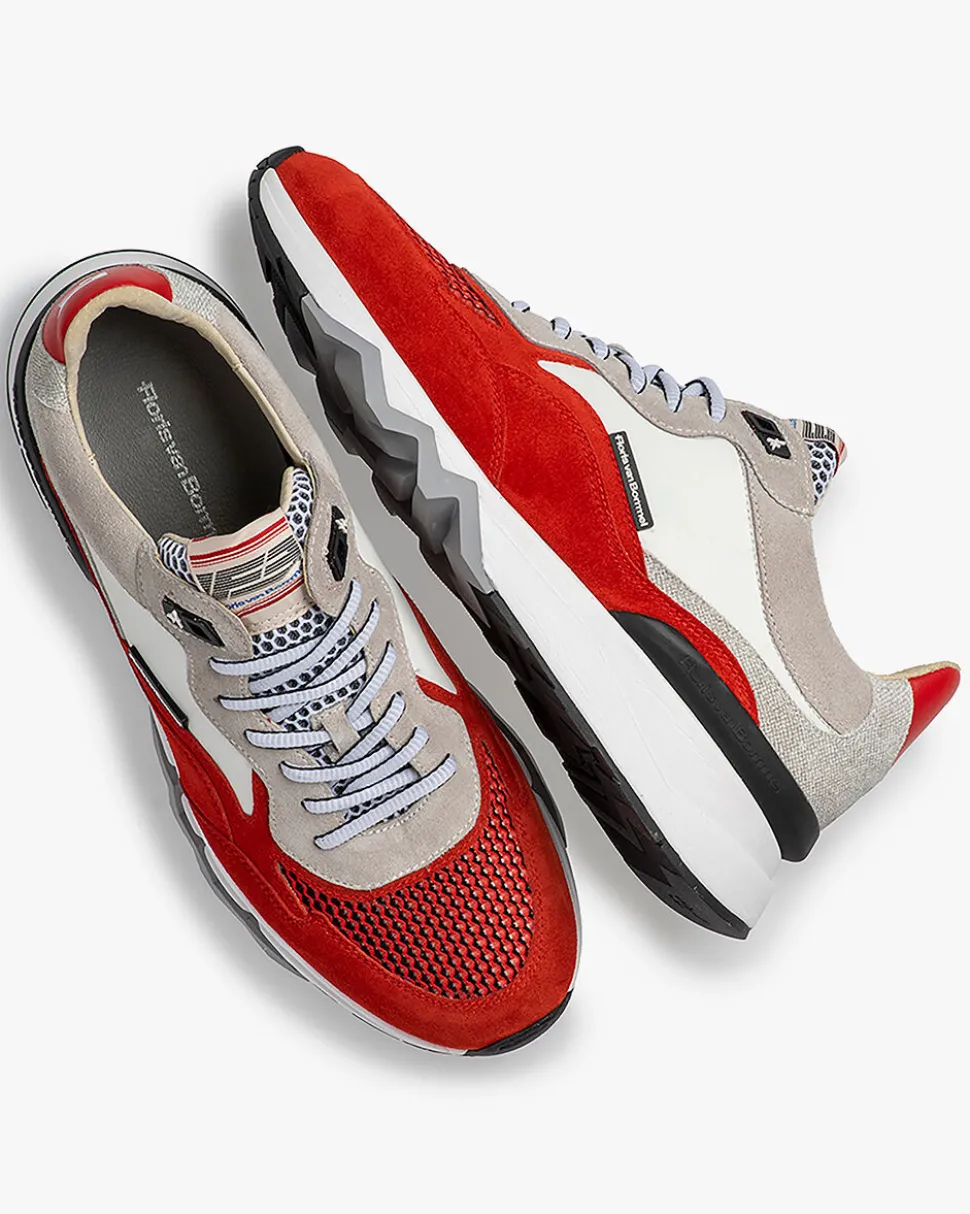 Sneaker>Floris van Bommel De Zager 02.51 Rot