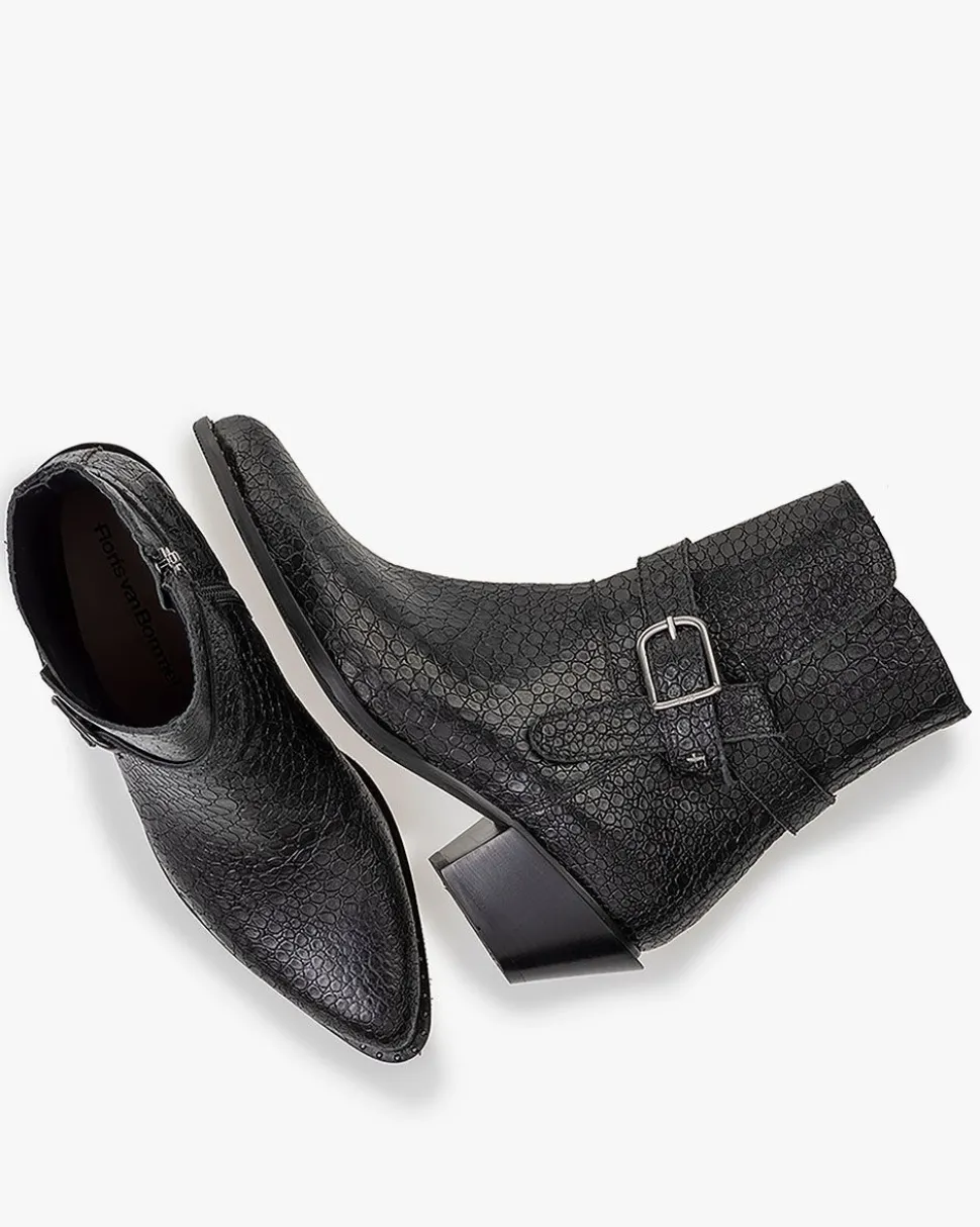 Hochwinter | Stiefeletten>Floris van Bommel Enzi 07.00 Schwarz
