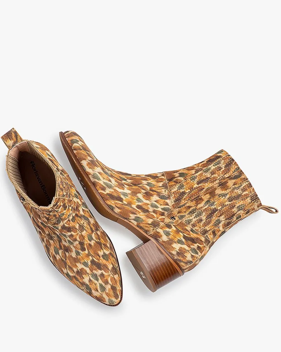 Chelsea Boots | Stiefeletten>Floris van Bommel Evi 01.05 Dunkelbraune Kombi