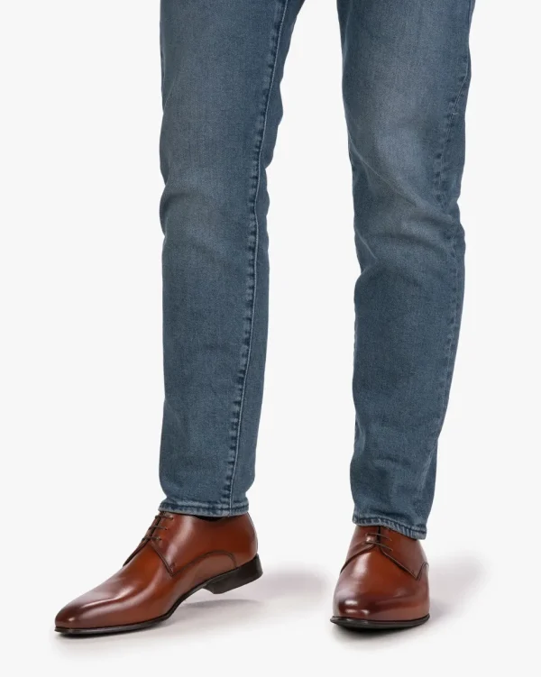 Schick im Büro | Business Schuhe>Floris van Bommel Gilli 02.00 Cognac