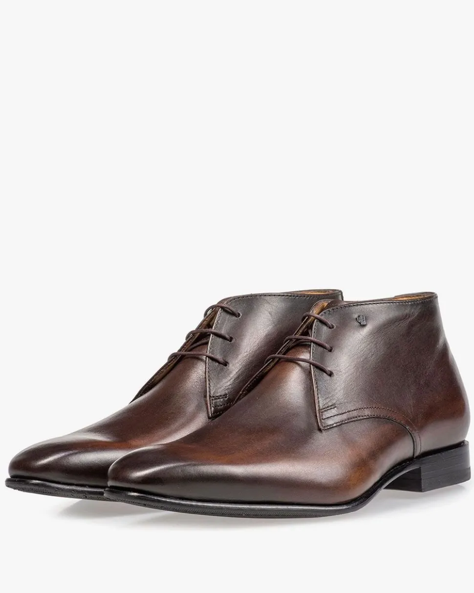 Schnürer | Stiefeletten>Floris van Bommel Gira 04.12 Dunkelbraun