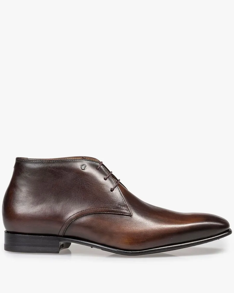 Schnürer | Stiefeletten>Floris van Bommel Gira 04.12 Dunkelbraun