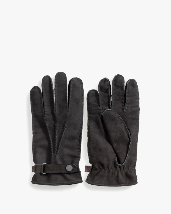 Handschuhe>Floris van Bommel Handschuhe Wildleder Schwarz