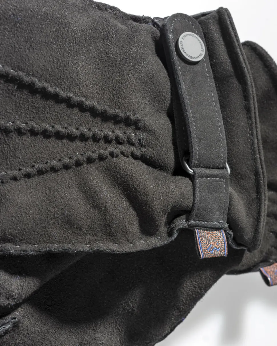 Handschuhe>Floris van Bommel Handschuhe Wildleder Schwarz