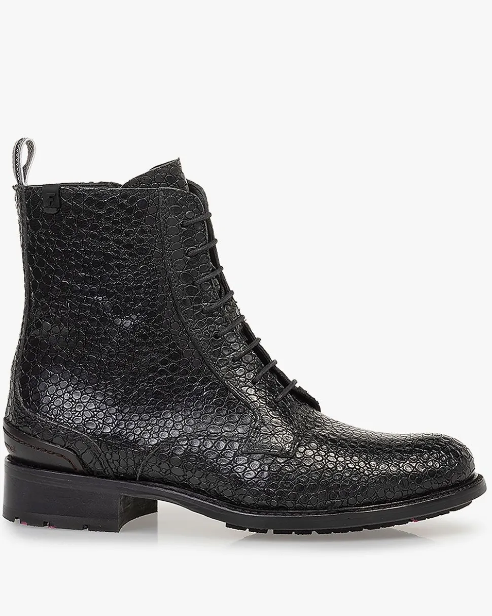 Hochwinter | Stiefeletten>Floris van Bommel Irisi 01.19 Schwarz