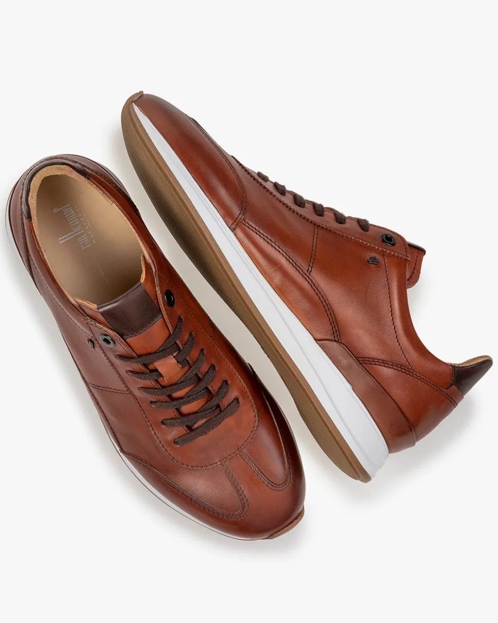 Casual im Büro | Sneaker>Floris van Bommel Libra 03.07 Cognac