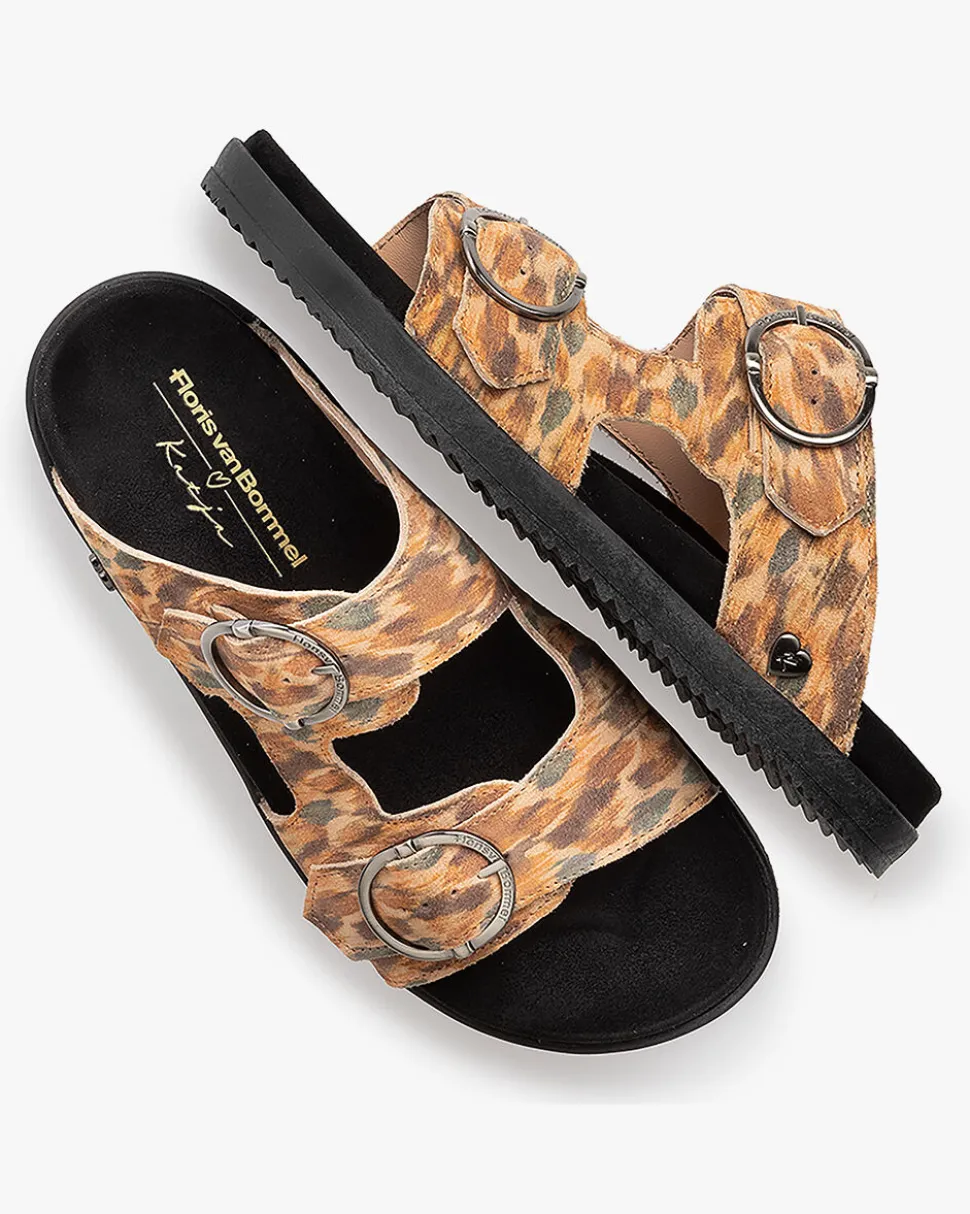 Weekend | Sandalen>Floris van Bommel Marli 01.00 Dunkelbraune Kombi