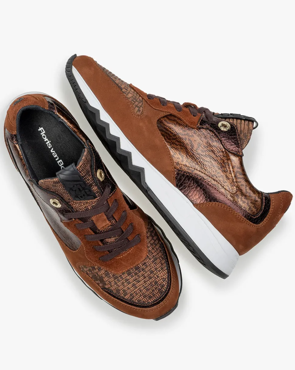 Sneaker>Floris van Bommel Nineti 11.01 Cognac