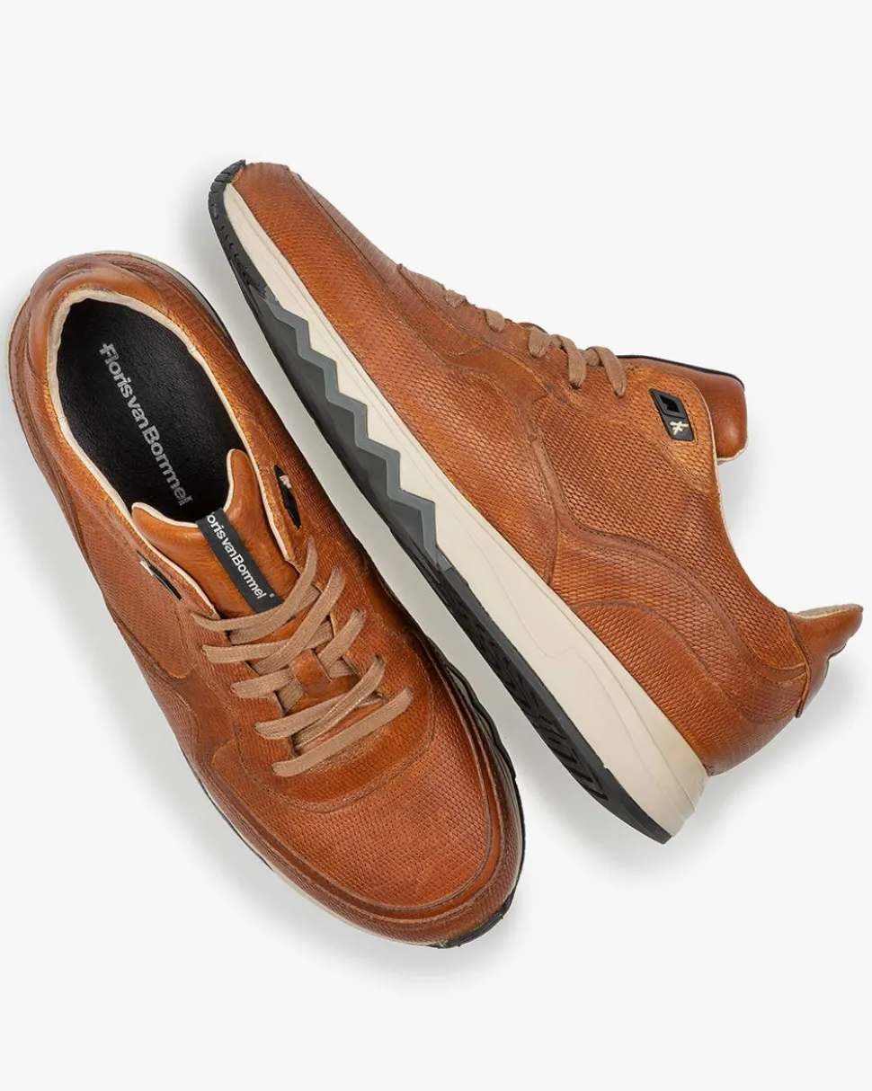 Sneaker>Floris van Bommel Nineti 10.04 Cognac