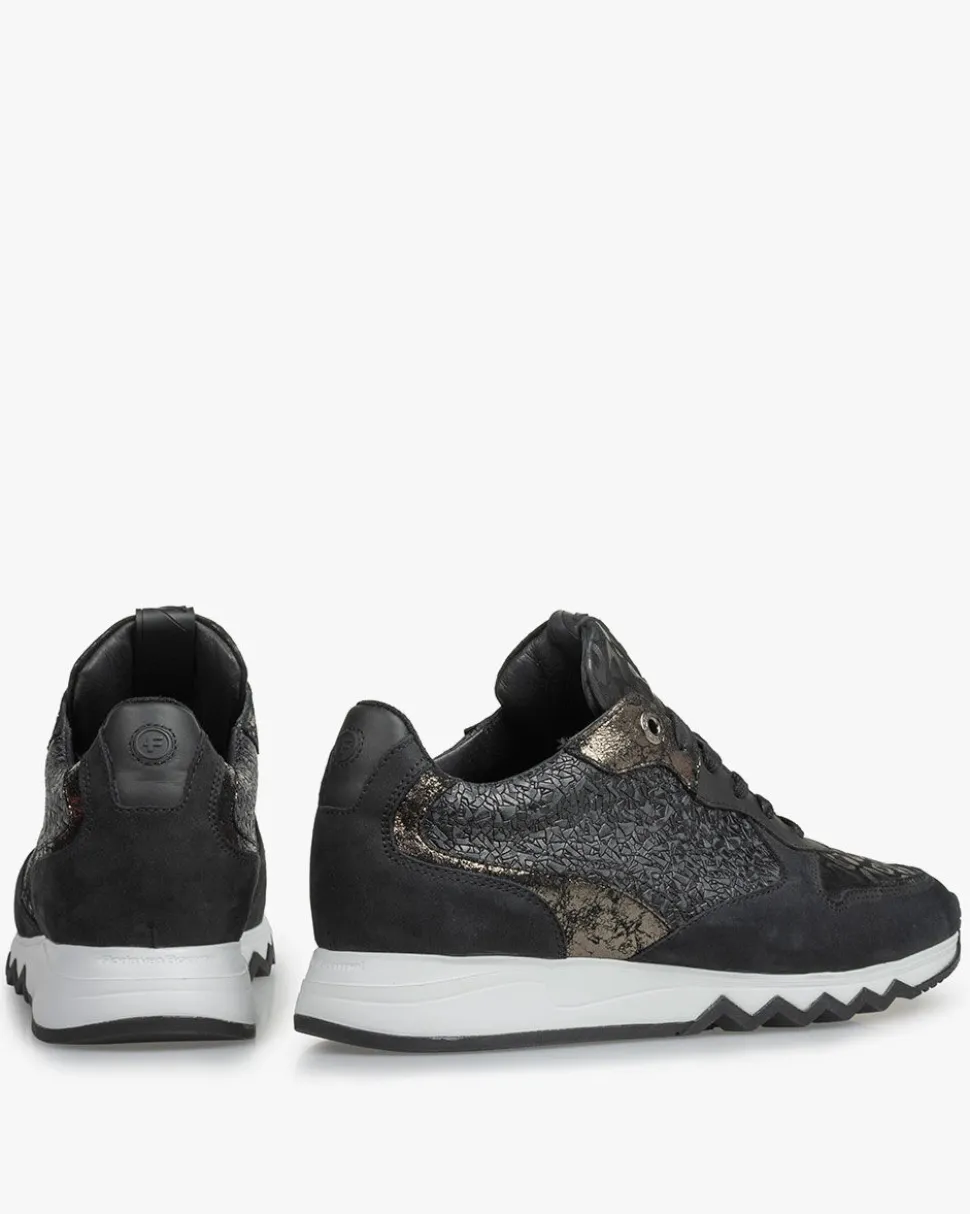 Sneaker>Floris van Bommel Nineti 11.00 Schwarz